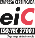 Certificado ISO/IEC 27001 emitido pela EIC